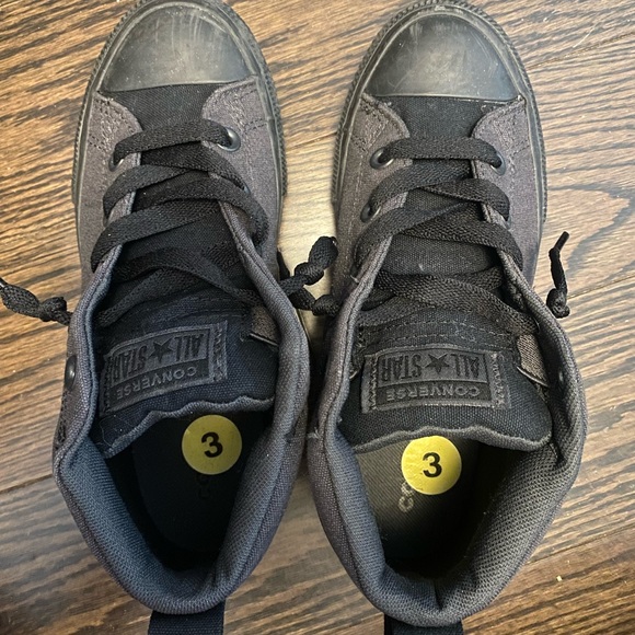Converse All Star Street Mid Black/Black - Picture 2 of 3